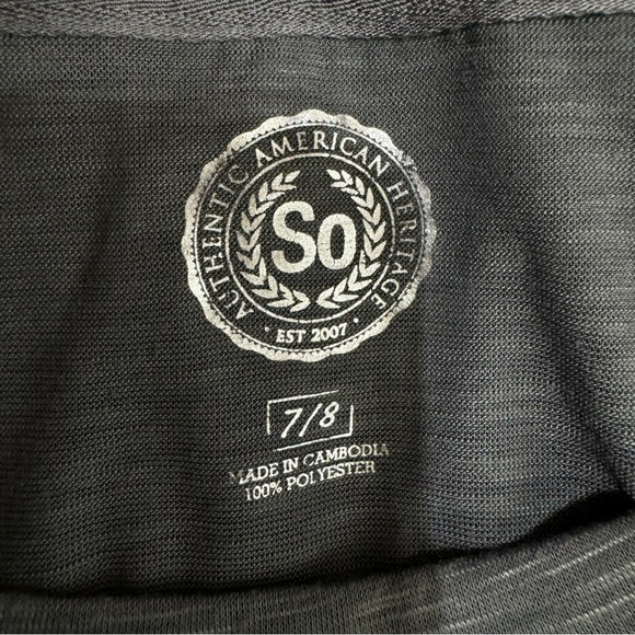 So Girl’s Lightweight Silver Foil Print Design Long Sleeve Top - Picture 4 of 4